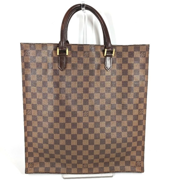 LOUIS VUITTON Authentic Brown Damier Canvas Tote Bag